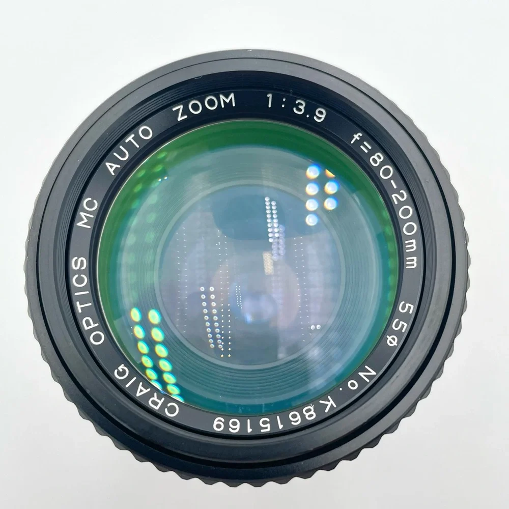 Craig Optics McAuto Zoom 80mm-200mm 1:3.9 f No. 8615169 Lens W/ UV Haze Lens Cap